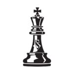chess king art icons and graphics vector